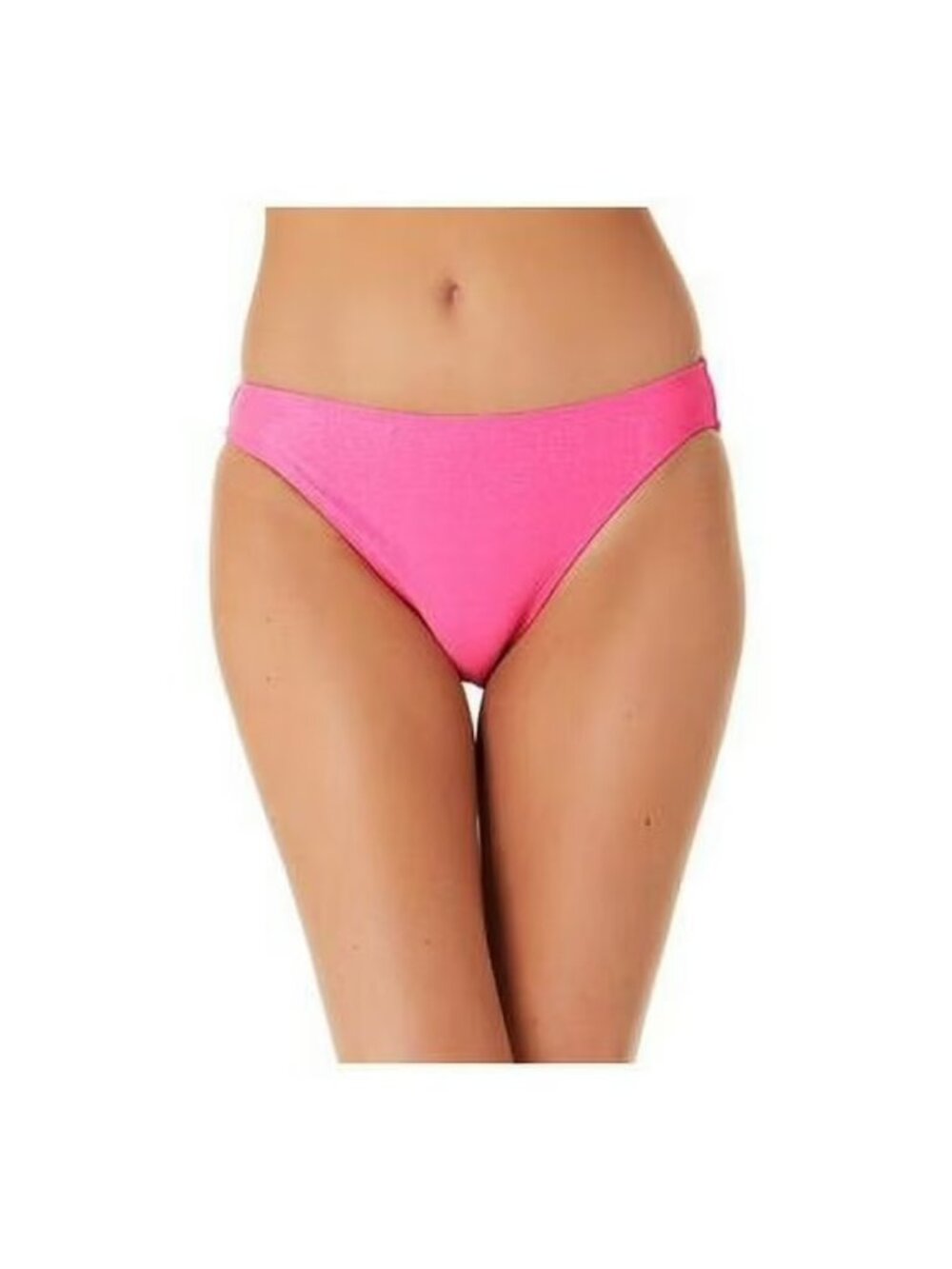 California Waves Womens Juniors Metallic Bikini Swim Bottom ONLY, Pink Size M